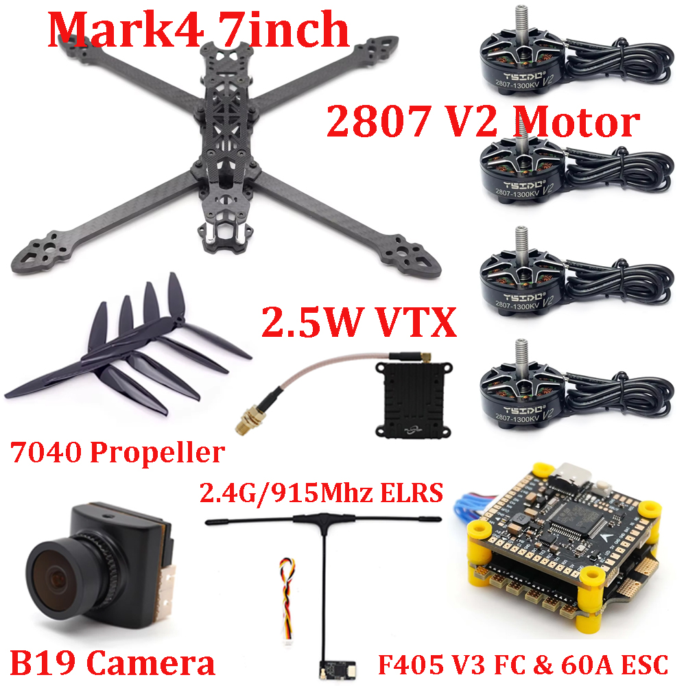 Mark4 7inch Frame Kit F405 V3  - Drone Kit Build Yourself ulasan dan harga